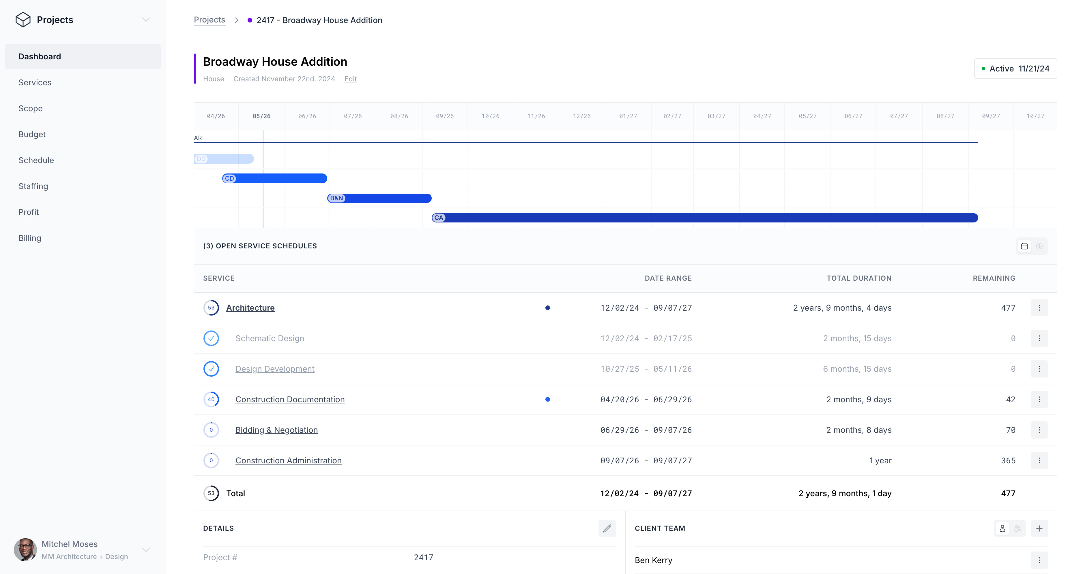Format Projects UI